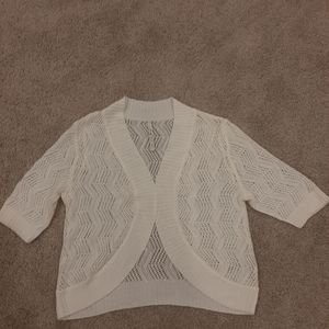 Cream bolero sweater